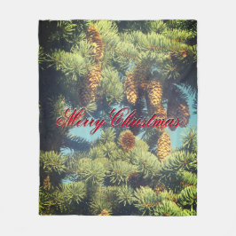 パインコームクリスマスフリースブランケット フリースブランケット