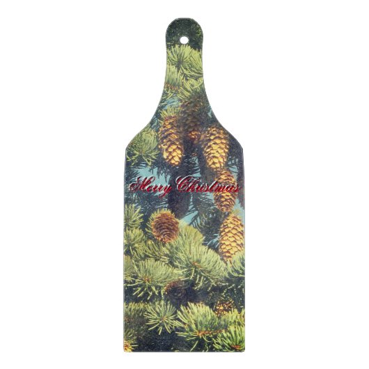 パインコームクリスマスワイングラスのカッティングボード カッティングボード (正面)