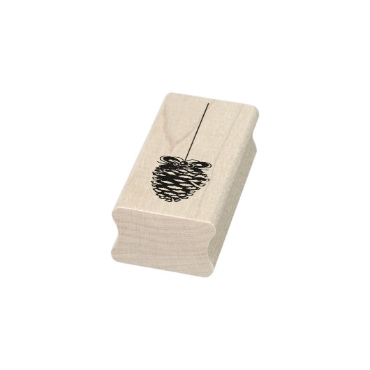 パインコーンつるクリスマスゴムアートスタンプ ラバースタンプ (スタンプ)