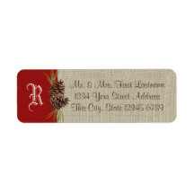 パインコーンと赤丸