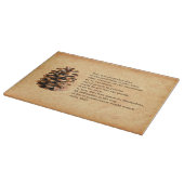 パインコーンアンドジョンミュア引用文 カッティングボード (角)