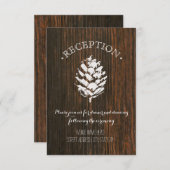 パインコーンウッドインスパイア披露宴 招待状 (正面/裏面)