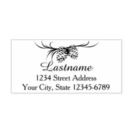 パインコーンウッドランド自然アドレス セルフインキングスタンプ