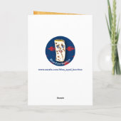 パインコーンオンヴィンテージ紙ジョユーノエル カード (裏面)