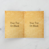 パインコーンオンヴィンテージ紙ジョユーノエル カード (内部)