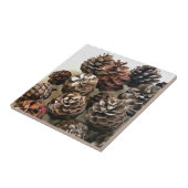 パインコーンオーガニッククリスマスオーナメントアート タイル (側面)