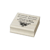 パインコーンクリスマス差出人住所ゴムスタンプ ラバースタンプ (スタンプ)