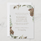 パインコーンクリスマス聖なる書物、 経典クリスチャン写真 (正面)