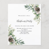 パインコーングリーンクリスマスパーティの招待状 (正面)