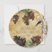 パインコーンズアンドバーズホリ国際的デーカード シーズンカード (裏面)