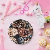 パインコーンパーティープレート ペーパープレート (パーティー)