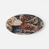 パインコーンパーティープレート ペーパープレート (アングル)