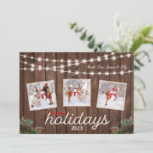 パインコーンホリーライツハッピーホリデーズカード シーズンカード (スタンド正面)