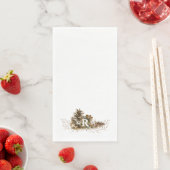 パインコーンモノグラムゲストナプキンス (インサイチュ)