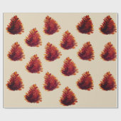 パインコーンラッピング紙 ラッピングペーパー (フラット)