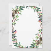 パインコーンリースクリスマスホリデーオープンハウス 招待状 (裏面)