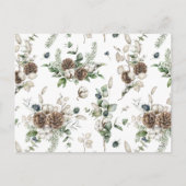 パインコーンリース | フォトクリスマスカード シーズンポストカード (裏面)