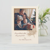 パインコーン写真ホリデーカード シーズンカード (スタンド正面)