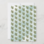 パインコーン分岐水カラーキンセアニラ 招待状 (裏面)