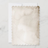 パインコーン素朴クリスマスパーティの招待状 招待状 (裏面)