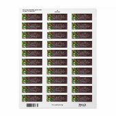 パインコーン素朴ホリデイ差出人住所ラベル ラベル (フルシート)