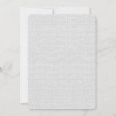 パインコーン美術スケッチ赤結婚灰色 招待状 (裏面)