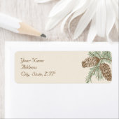 パインコーン自然オン結婚クリーム差出人住所 ラベル (インサイチュ)