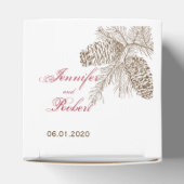 パインコーン自然結婚式の引き出物ボックス フェイバーボックス (上部)