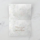 パインコーン赤ベリーメリークリスマス カード (内部)