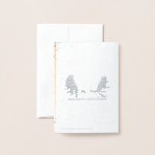 パインコーン – シーズンズグリーティング 箔カード (裏面封筒付き)