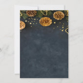 パインコーン,スター結婚式招待状 招待状 (裏面)