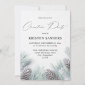 パインコーン&スノークリスマスパーティー 招待状 (正面)