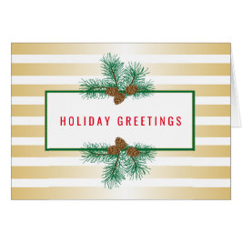 パインコーン，金ゴールドストライプ，休日の挨拶