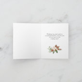 パインコーンfirリースメリークリスマスグリーティング シーズンカード (内部)