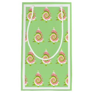 パインサイケデリックパターン抱き枕 スモールペーパーバッグ