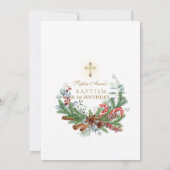 パインシナモンキャンディーキーン1st誕生日&バプテスマ 招待状 (裏面)