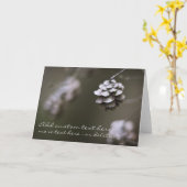 パインシンプルコーン自然撮影クローズアップ カード (黄色い花)