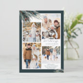 パインスクリプトメリークリスマス4フォトコラージュ シーズンカード (スタンド正面)