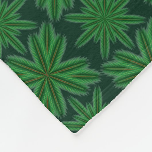 パインスノーフレークスフォレストフリースブランケット（3サイズ） フリースブランケット (角)