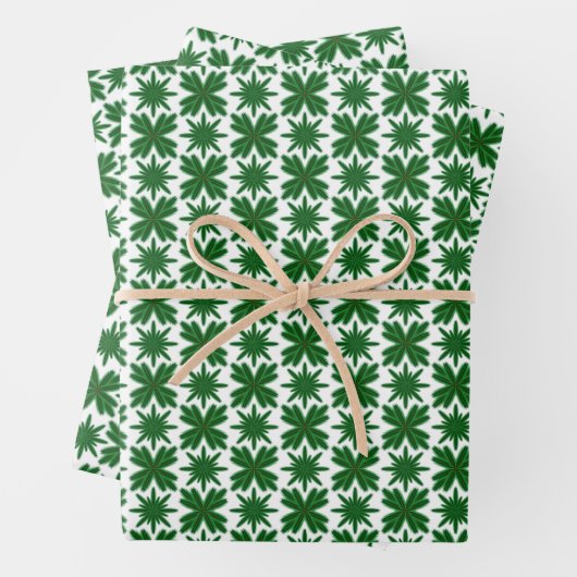 パインスノーフレークスラッピング紙 ラッピングペーパーシート (インサイチュ)