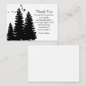 パインズツリーアフター葬式サンキューカード ノートカード (正面/裏面)