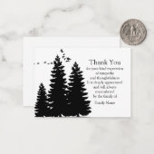 パインズツリーアフター葬式サンキューカード ノートカード (正面/裏面インサイチュ)