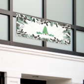 パインズパイン素朴コーンと枝のバナー 横断幕 (ビルの外側)