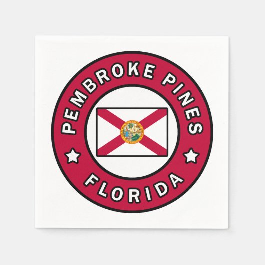 パインズフロリダ スタンダードカクテルナプキン (正面)