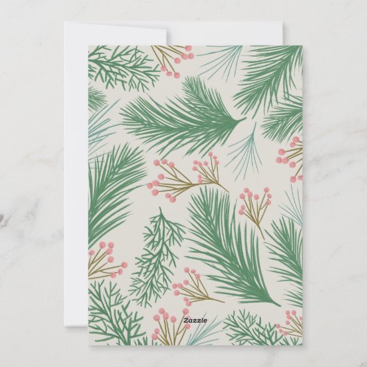 パインズベリーのクリスマスフォト シーズンカード (裏面)