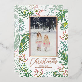 パインズベリーのクリスマスフォト 箔シーズンカード