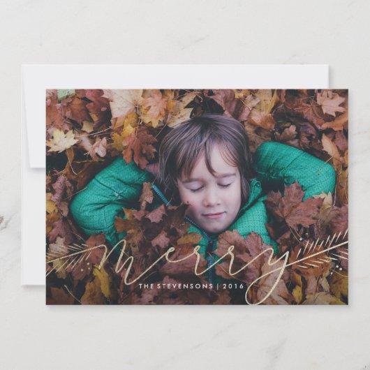 パインズメリーホリデーフォトカード シーズンカード (正面)