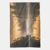 パインズ川の朝霧 キッチンタオル (縦)