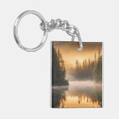パインズ川の朝霧 キーホルダー (正面左)