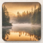 パインズ川の朝霧 コースター (正面)